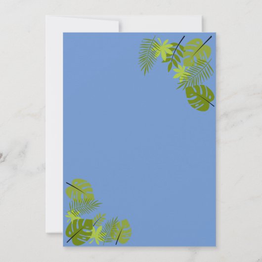 Happy Sloth Uitnodiging (Achterkant)