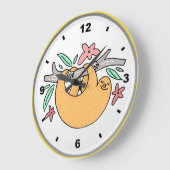 Happy Sloth Wall-klok Grote Klok (Hoek)