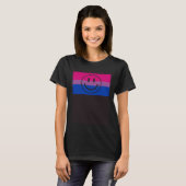 Happy Smile Face Gay Bisexual Pride Flag Queer T-shirt (Voorkant volledig)