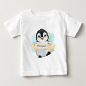 Happy Smiley Penguin Baby Top (Voorkant)