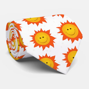 Happy Smiling Cartoon Suns Stropdas