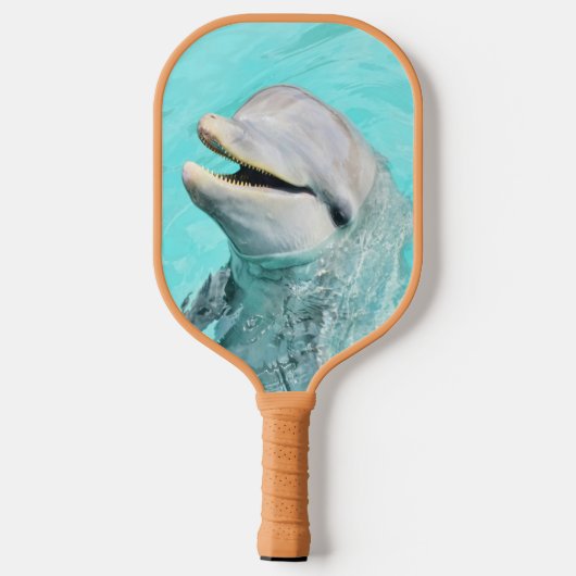 Happy Smiling Dolphin Pickleball Paddle (Achterkant)