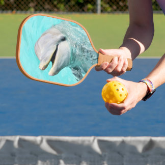 Happy Smiling Dolphin Pickleball Paddle