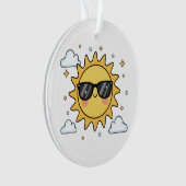Happy Smiling Sun Cartoon - Minimalist Kawaii Suns (devant)