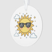 Happy Smiling Sun Cartoon - Minimalist Kawaii Suns (devant)