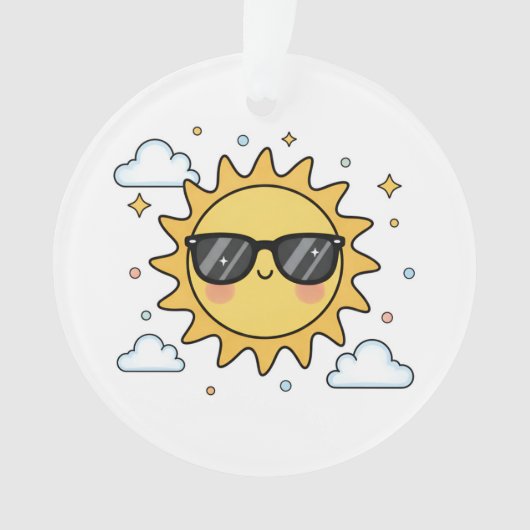 Happy Smiling Sun Cartoon - Minimalist Kawaii Suns (devant)
