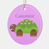 Happy Smiling Turtle Thunder_Cove Keramisch Ornament (Links)