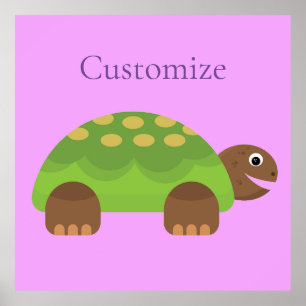 Happy Smiling Turtle Thunder_Cove Poster