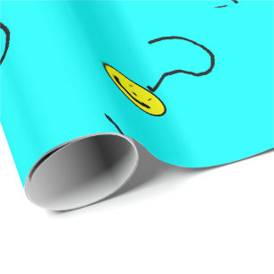 Happy Smiling-vraag Mark Emoji, Kinder kunst Cadeaupapier