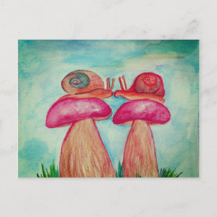 Happy Snail Spring Briefkaart