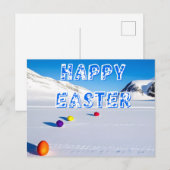 Happy snewy Easter Briefkaart (Voorkant / Achterkant)