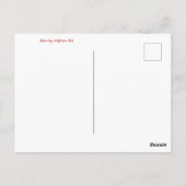 Happy Snow Bunny Year. Briefkaart (Achterkant)