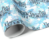 Happy Snow Day Wrapping Paper Cadeaupapier (Rol Hoek)