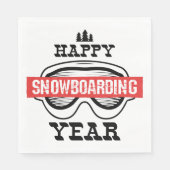 Happy Snowboarding Year Servet (Voorkant)
