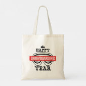 Happy Snowboarding Year Tote Bag (Achterkant)
