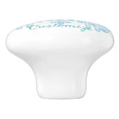 Happy Snowflake Emoticon Thunder_Cove Keramische Knop (Zijkant)