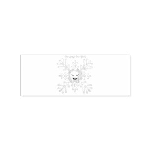 Happy Snowflake Emoticon Thunder_Cove  Rubberstempel
