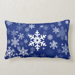 Happy Snowflakes kristallen Patroon voor iedereen Kussen