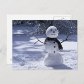 HAPPY SNOWMAN 1 BRIEFKAART (Voorkant / Achterkant)