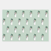 Happy Snowman dans le papier d'enveloppement de la (Devant 2)
