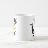 Happy Snowman Face Hot Chocolate Custom Gift Mok (Center)