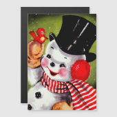 Happy Snowman -feestdag (Voorkant / Achterkant)