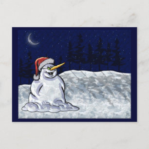 Happy Snowman Feestdagenkaart