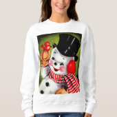 Happy Snowman Holiday Trui (Voorkant)