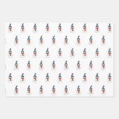 Happy Snowman in White Wrapping Paper set van 3 (Voorkant 3)