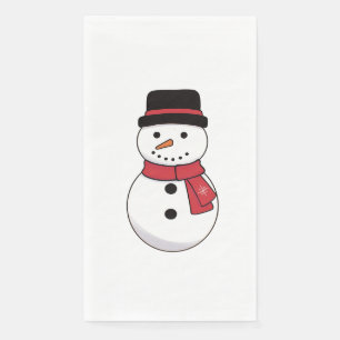 Happy Snowman Kerstfeestdag Servet