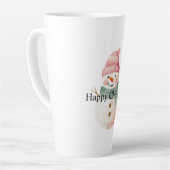 Happy Snowman Kerstmis Latte Mok (Linkerhoek)