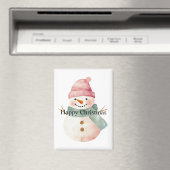 Happy Snowman Kerstmis Magneet (Insitu (Vaatwasser))