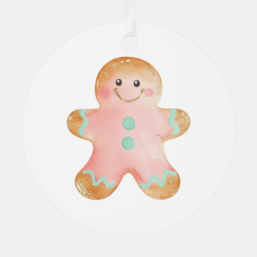 Happy Snowman Kerstmis Metalen Ornament (Achterkant)