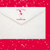 Happy Snowman Kerstmis Zelfinktende Stempel