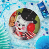 Happy Snowman Papieren Bordje (Feest)