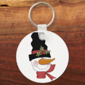 Happy Snowman Tshirts en Gifts Sleutelhanger (Voorkant)
