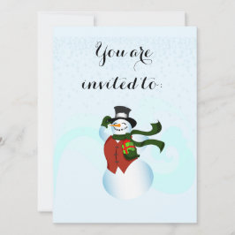 Happy Snowman Uitnodiging