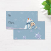 Happy Snowman - VakbakkerscadeauLabels Visitekaartjes (Bureau)