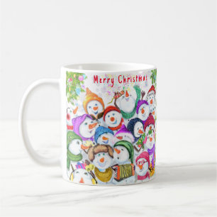 Happy Snowmans Christmas Coffee Mok