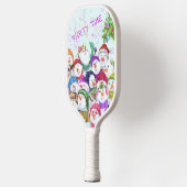 Happy Snowmans kerstfeest Pickleball Paddle (Links)