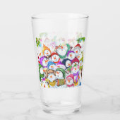 Happy Snowmans kerstglas Glas (Achterkant)