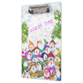 Happy Snowmans Merry Kerstparty klembord (Links)