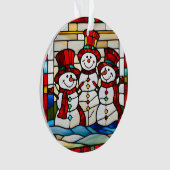 Happy Snowmen Ornament (voorkant)