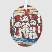 Happy Snowmen Ornament (voorkant)