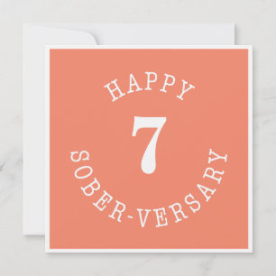 Happy Sober-herdenking Kaart