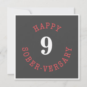 Happy Sober-herdenking Kaart