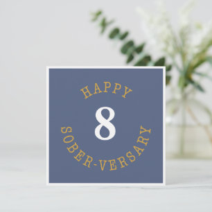 Happy Sober-herdenking Kaart