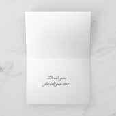 Happy Social Worker's Maand Daisies Bedankkaart (Binnen)