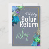 Happy Solar Return Astrology Custom Birthday Kaart (Voorkant)