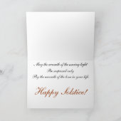 Happy Solstice Flame Kaart (Binnen)